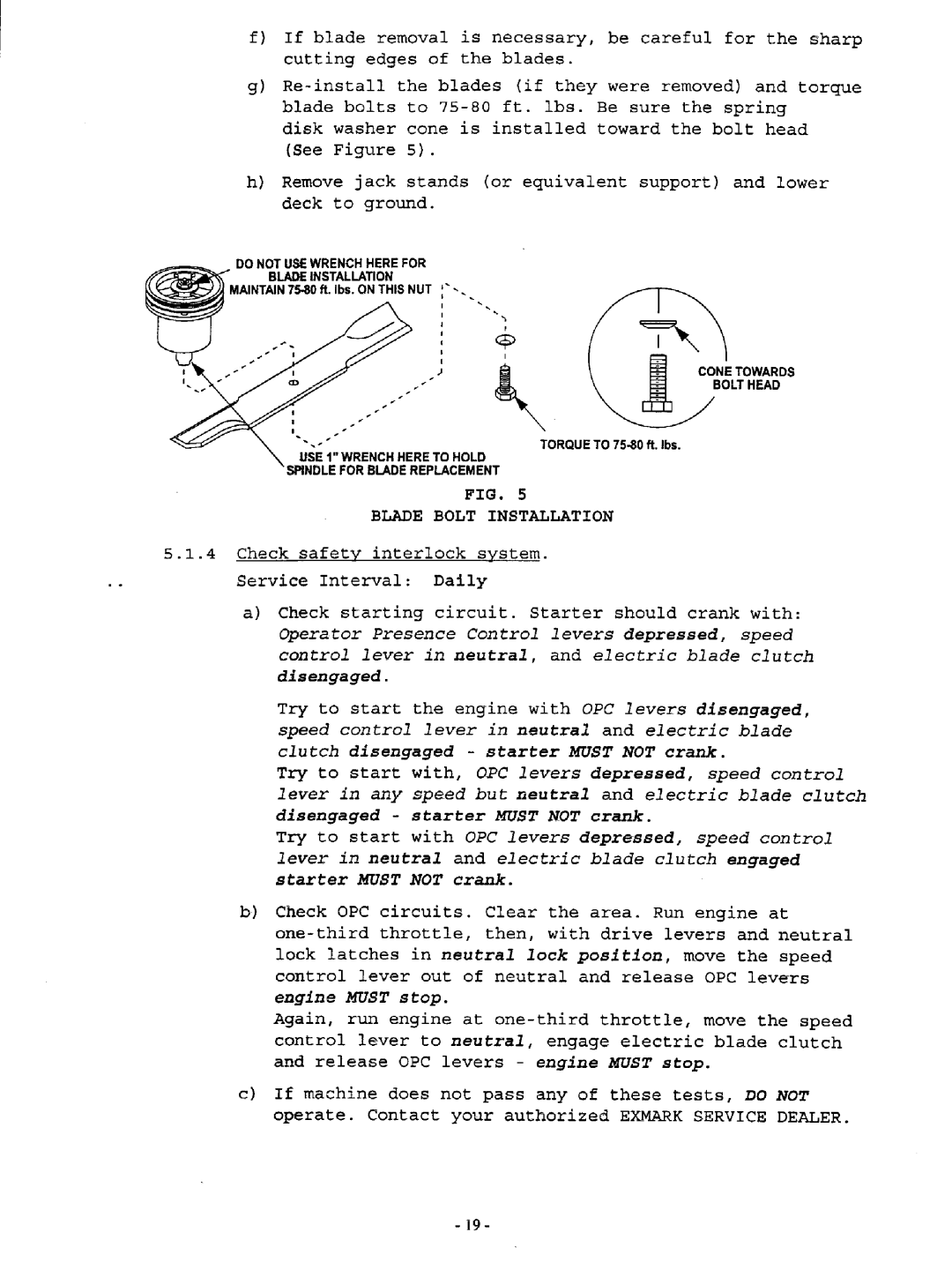 Exmark Turf Tracer Hydro manual 