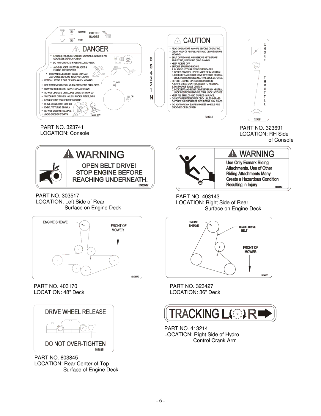 Exmark Vh3615ka, Vh4815ka, VH3615KA manual 