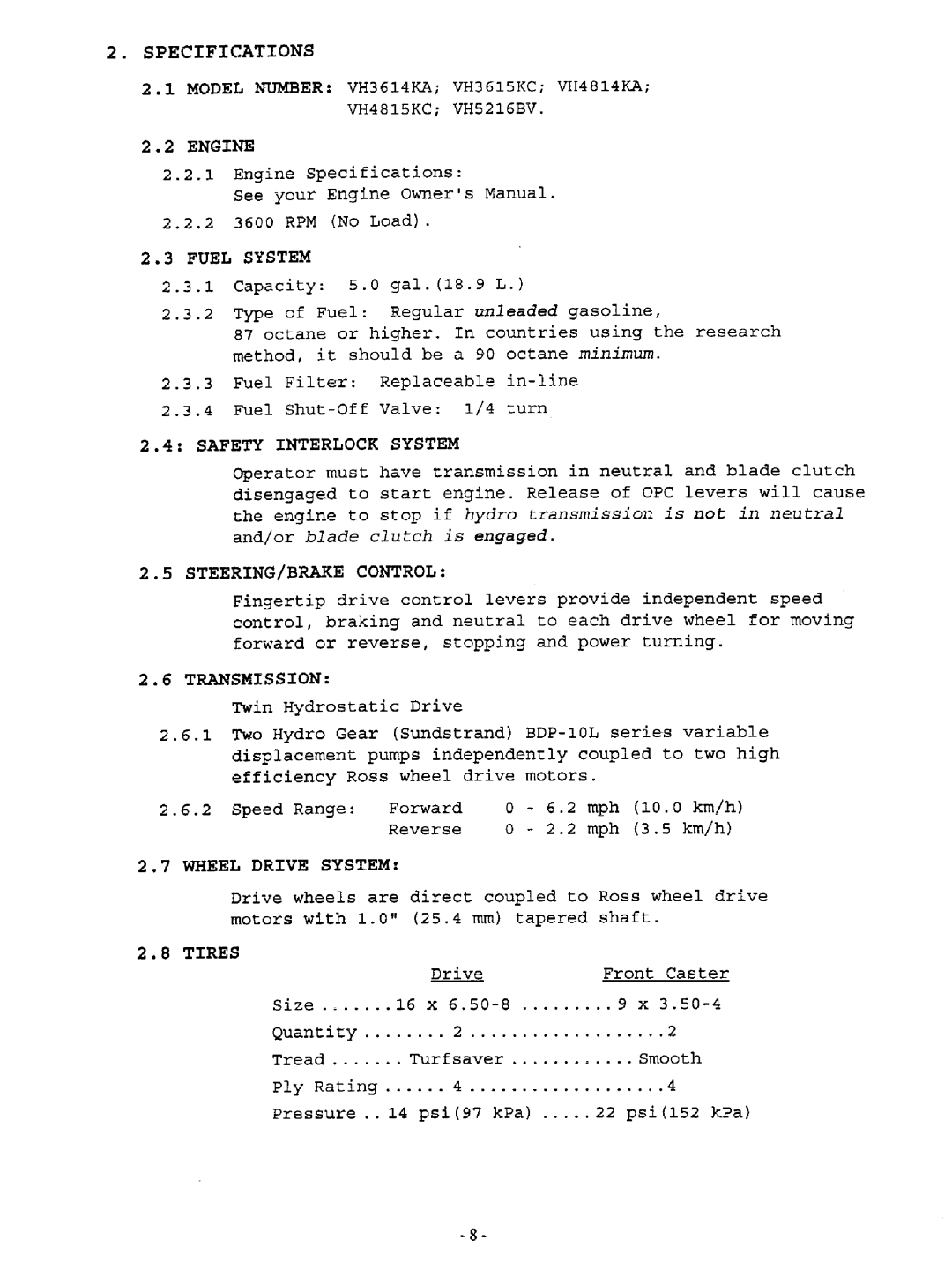 Exmark Viking Hydro manual 