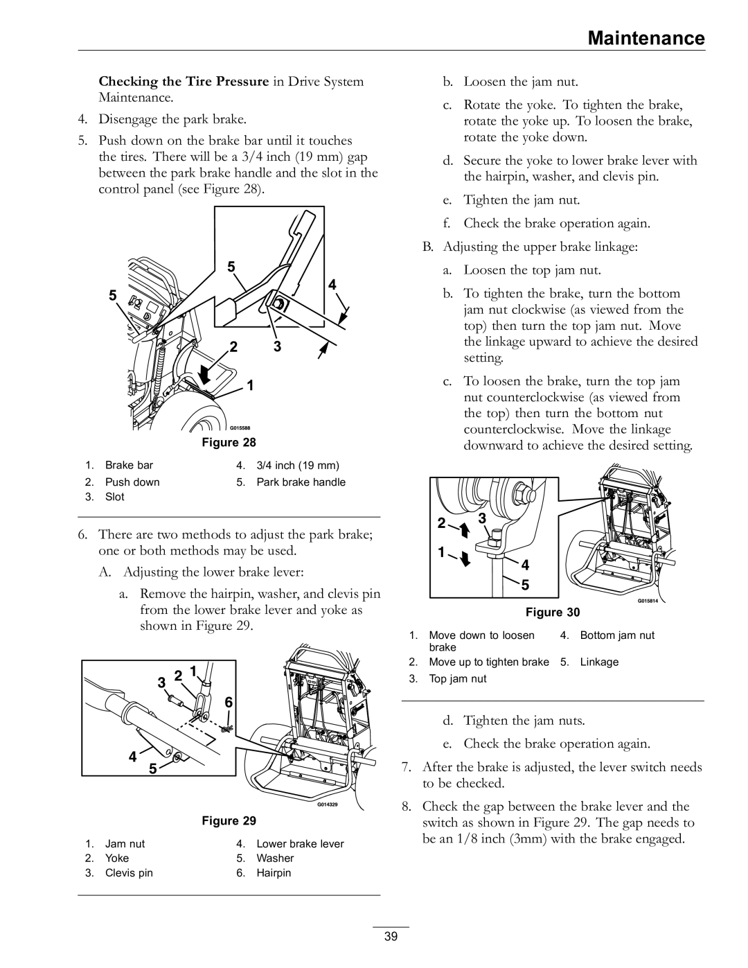 Exmark VT730EKC524, VT691KA484CA, VT691KA524CA, VT651KA484 manual Checking the Tire Pressure in Drive System 