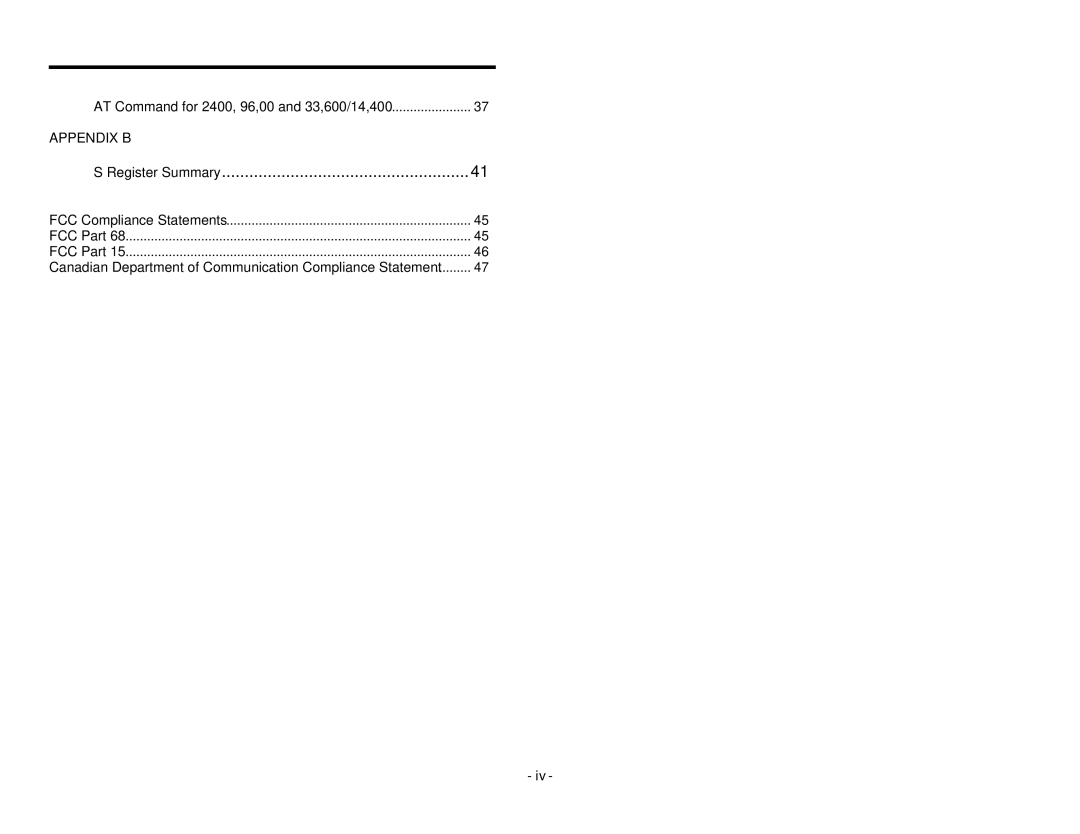 EXP Computer PCMCIA Ethernet Modem Adapter user manual Register Summary 