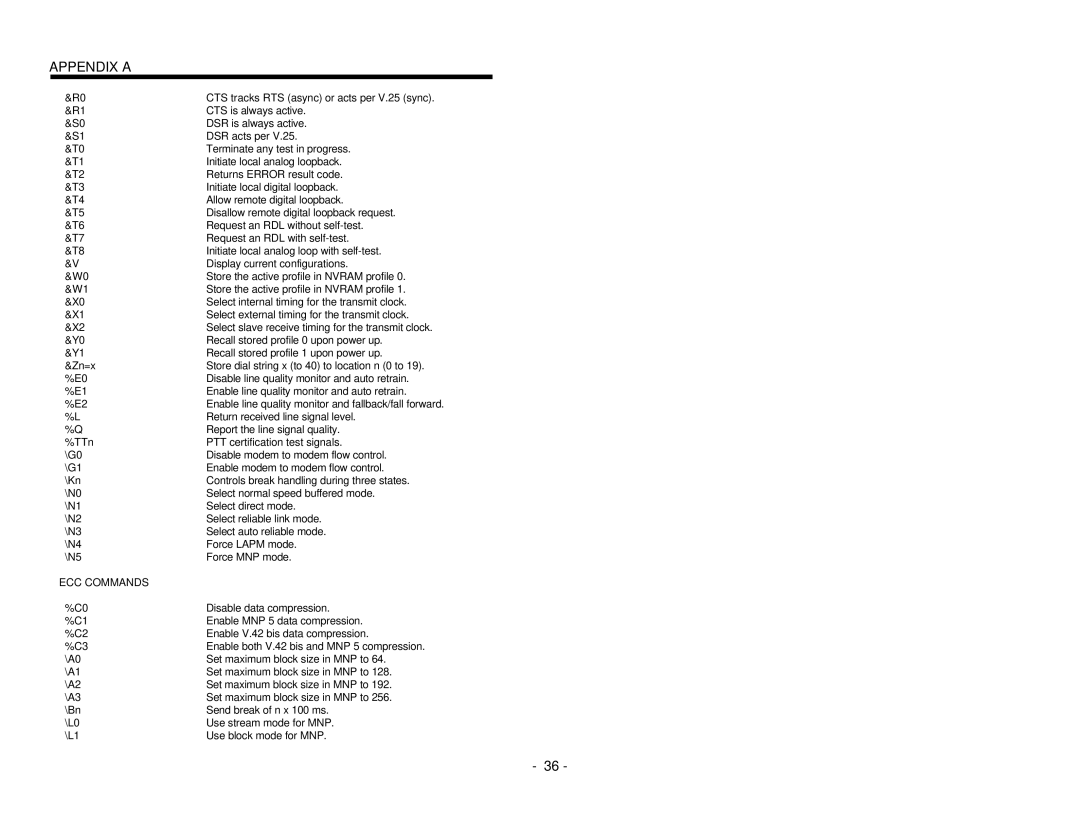 EXP Computer PCMCIA Ethernet Modem Adapter user manual ECC Commands 