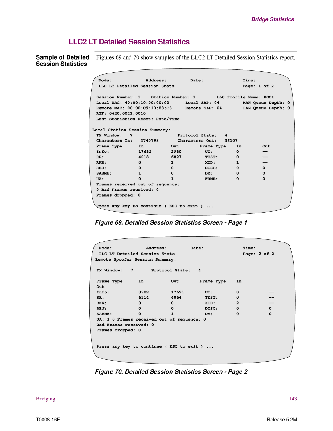 EXP Computer S200 manual LLC2 LT Detailed Session Statistics 