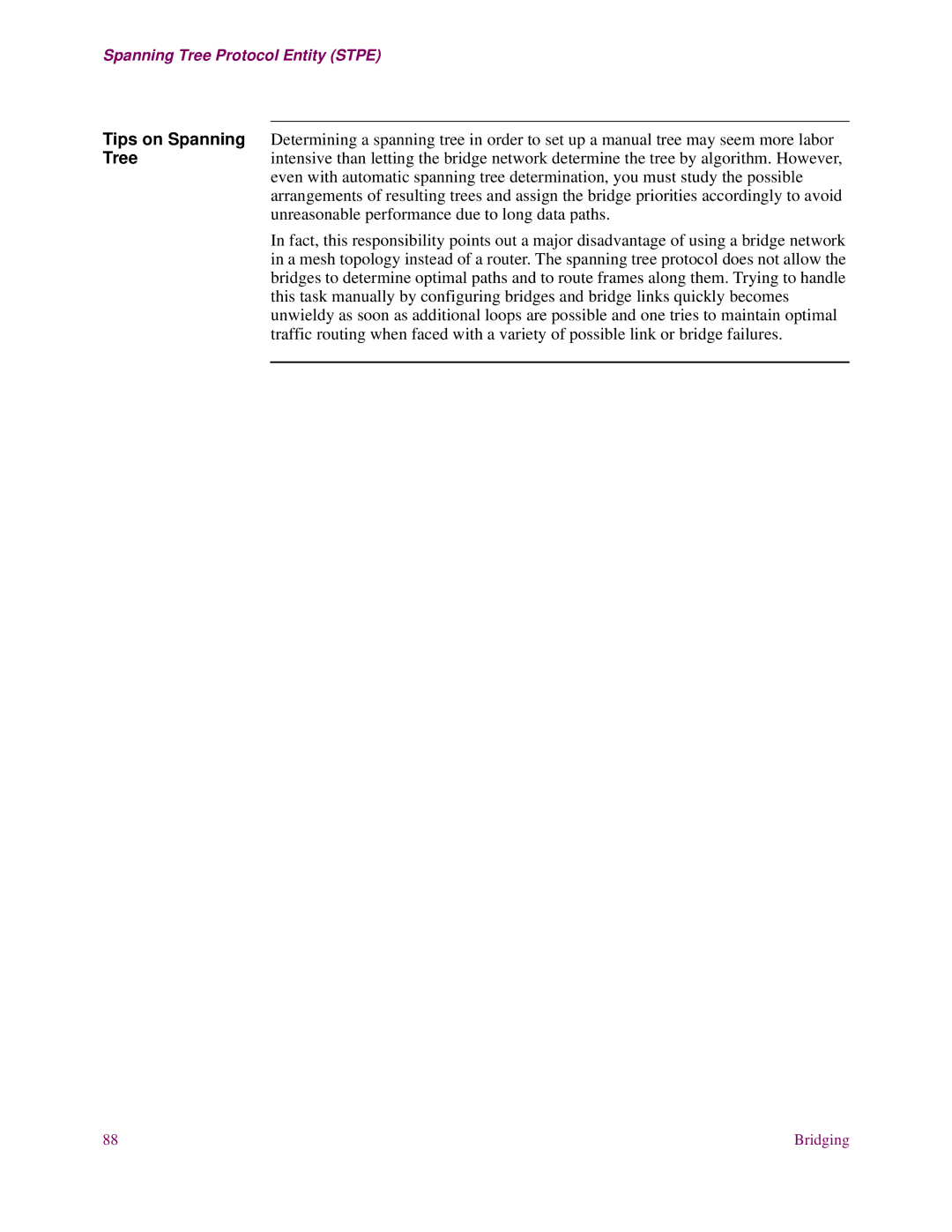 EXP Computer S200 manual Spanning Tree Protocol Entity Stpe 