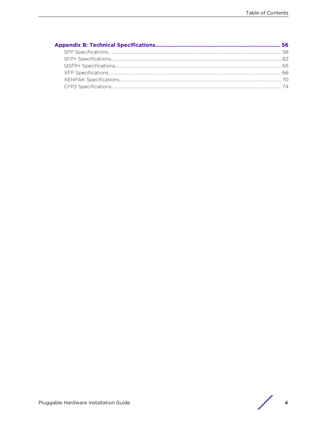 Extreme Networks 10018 manual Appendix B Technical Specifications 