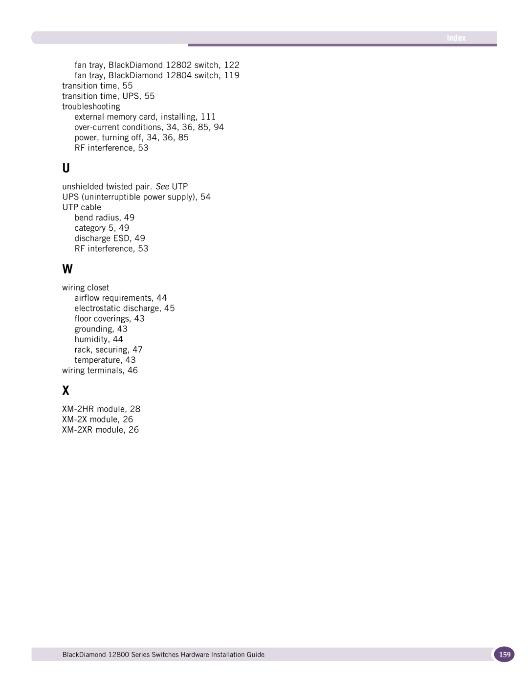 Extreme Networks 12800 Series manual 159 