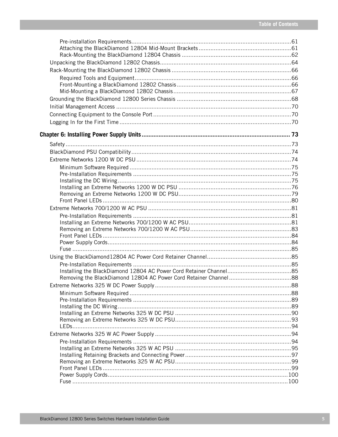 Extreme Networks 12800 Series manual 100 