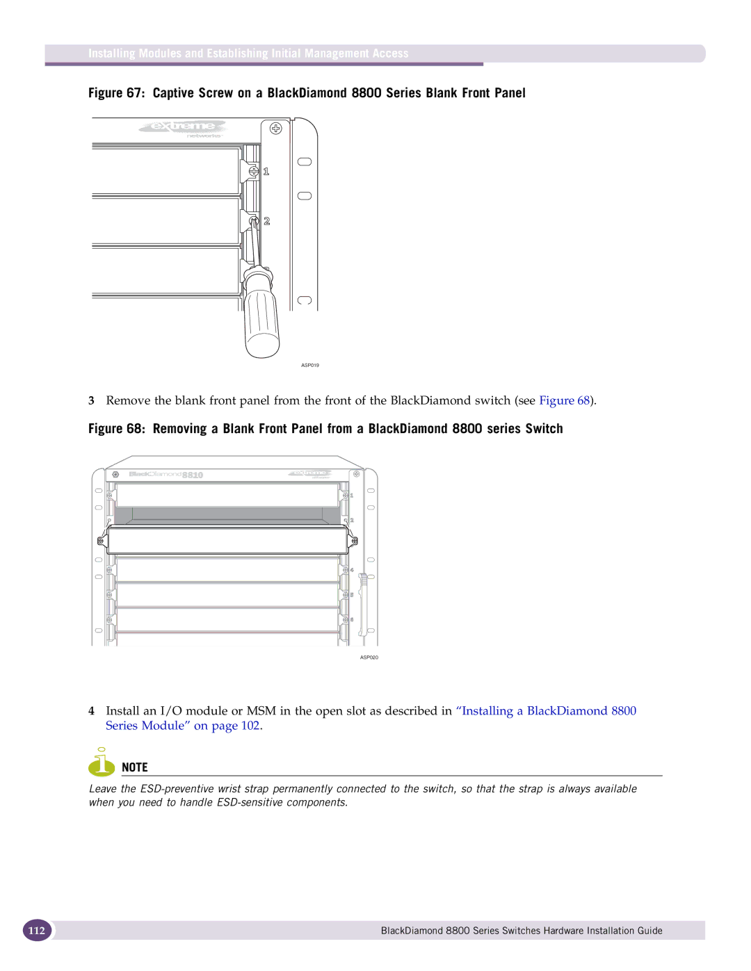 Extreme Networks 8800 Series manual 112 