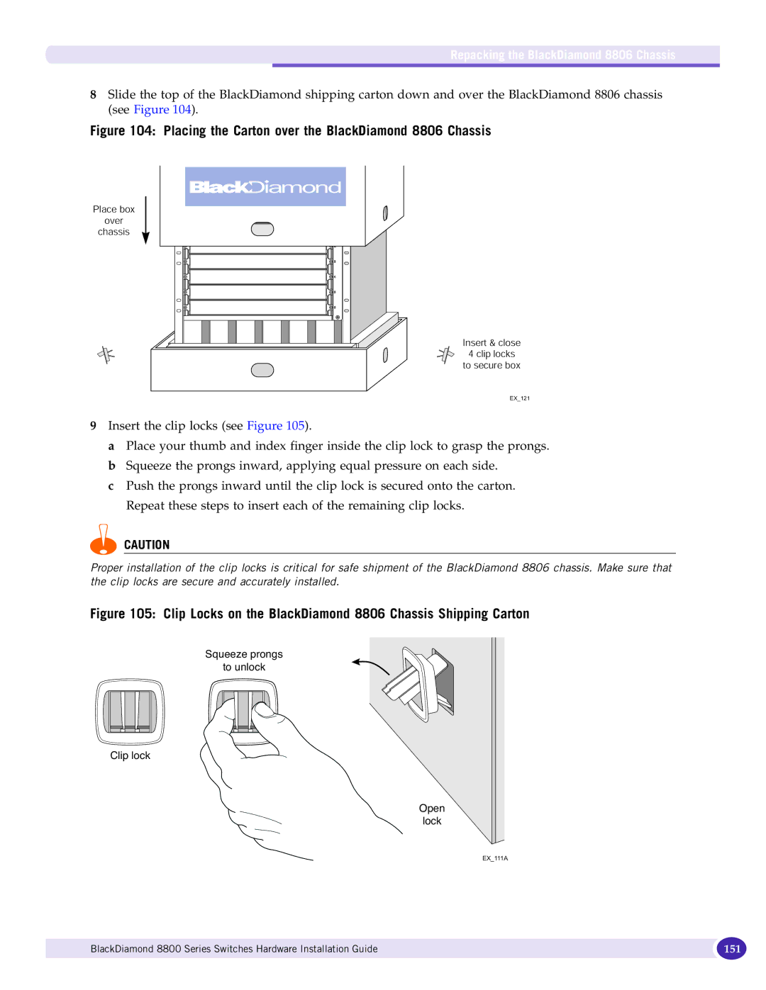 Extreme Networks 8800 Series manual Placing the Carton over the BlackDiamond 8806 Chassis 