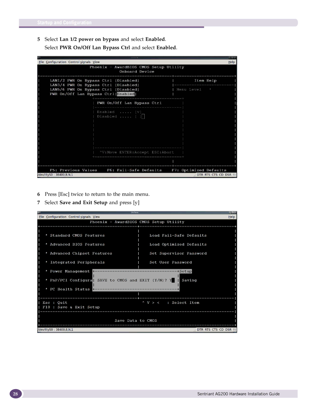 Extreme Networks AG200 manual Startup and Configuration 