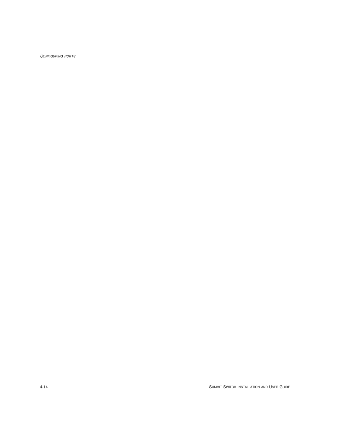 Extreme Networks Summit1 manual Configuring Ports 