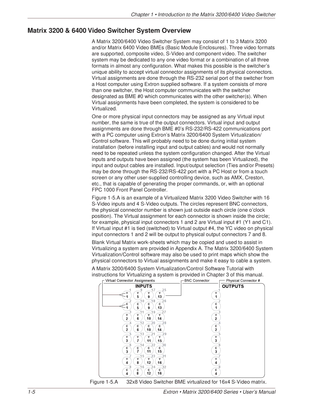 Extron electronic 3200 Series, 6400 Series manual Matrix 3200 & 6400 Video Switcher System Overview 