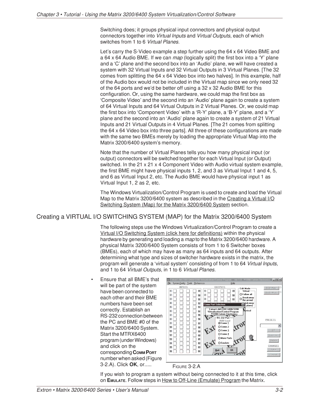 Extron electronic 3200 Series manual Extron Matrix 3200/6400 Series User’s Manual 