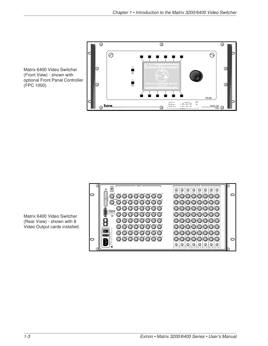 Extron electronic 3200 Series, 6400 Series manual Rgb 