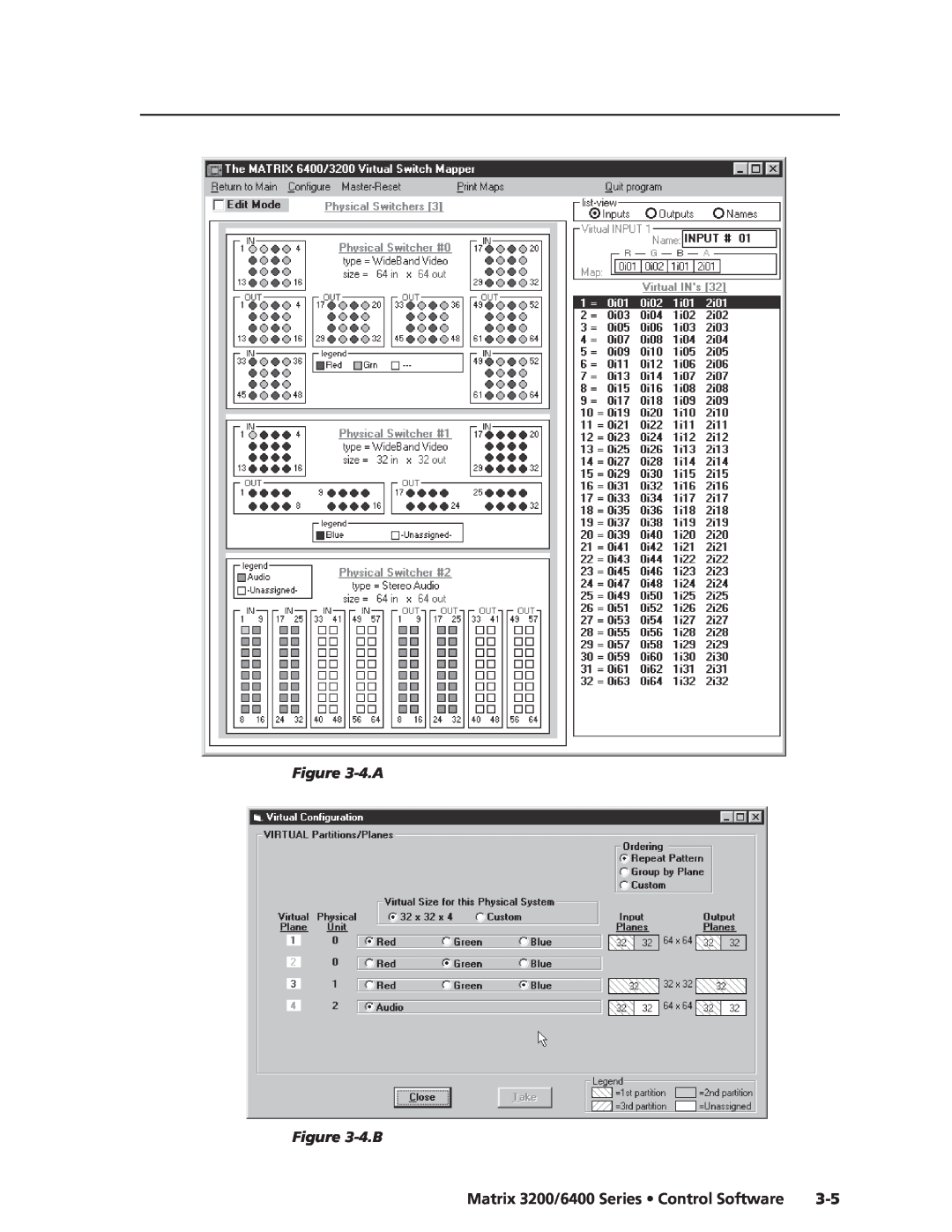 Extron electronic 3200s manual 4.A -4.B, Matrix 3200/6400 Series Control Software 