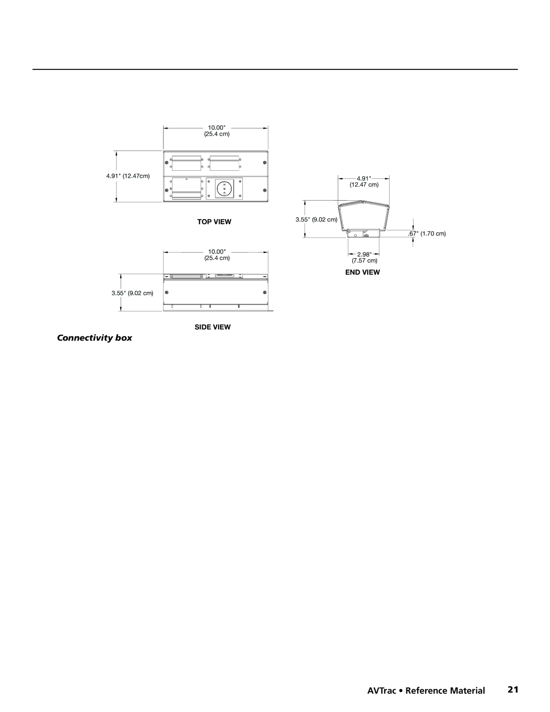 Extron electronic 42-122-xx manual Connectivity box 