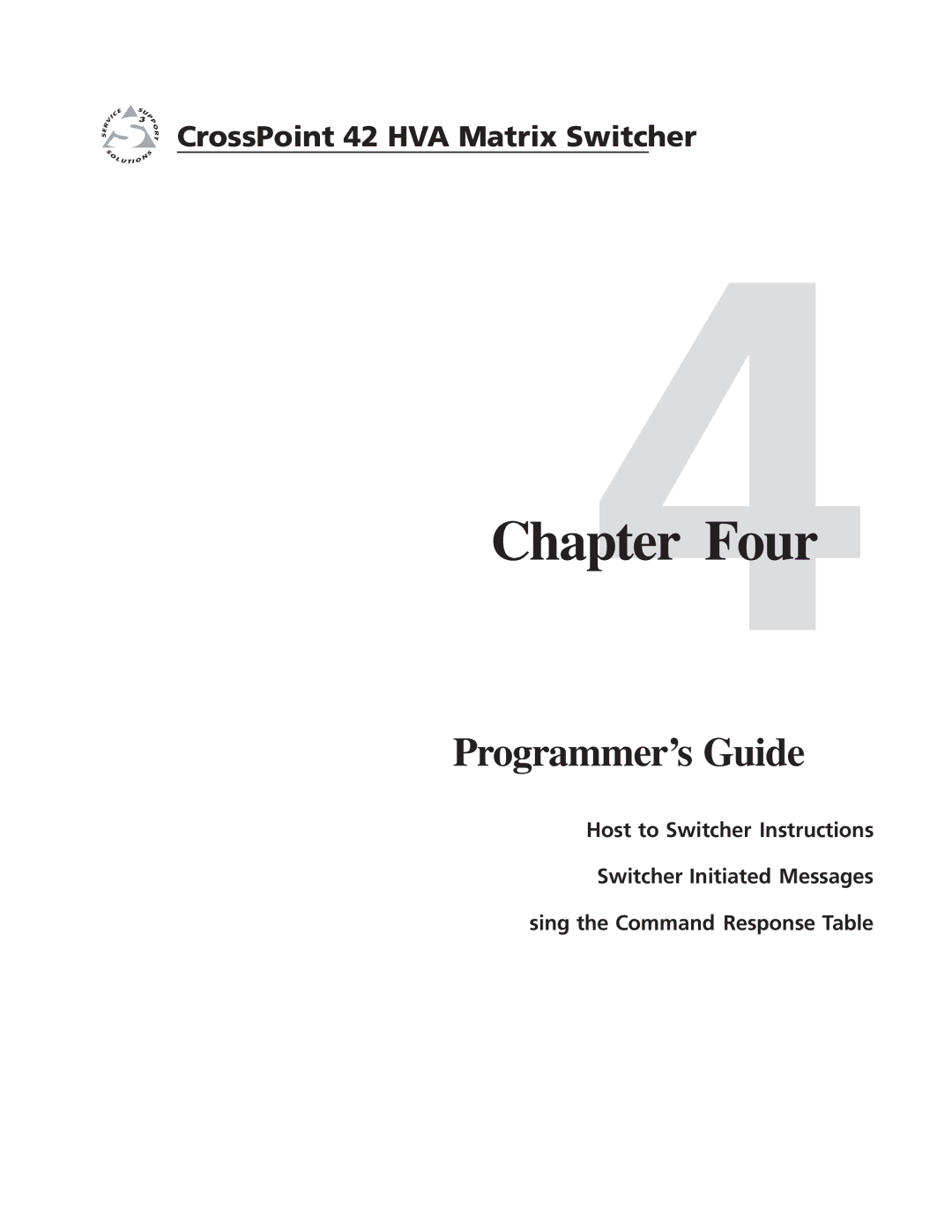 Extron electronic 42 HVA manual Four, Programmer’s Guide 