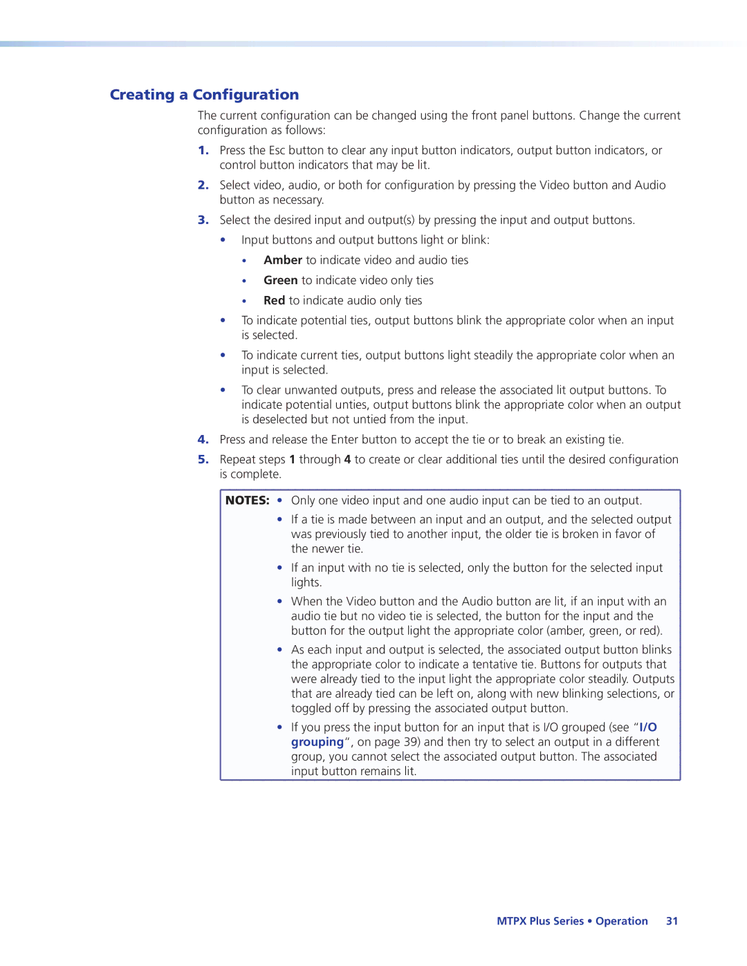 Extron electronic 68-1383-01 REV. E manual Creating a Configuration 