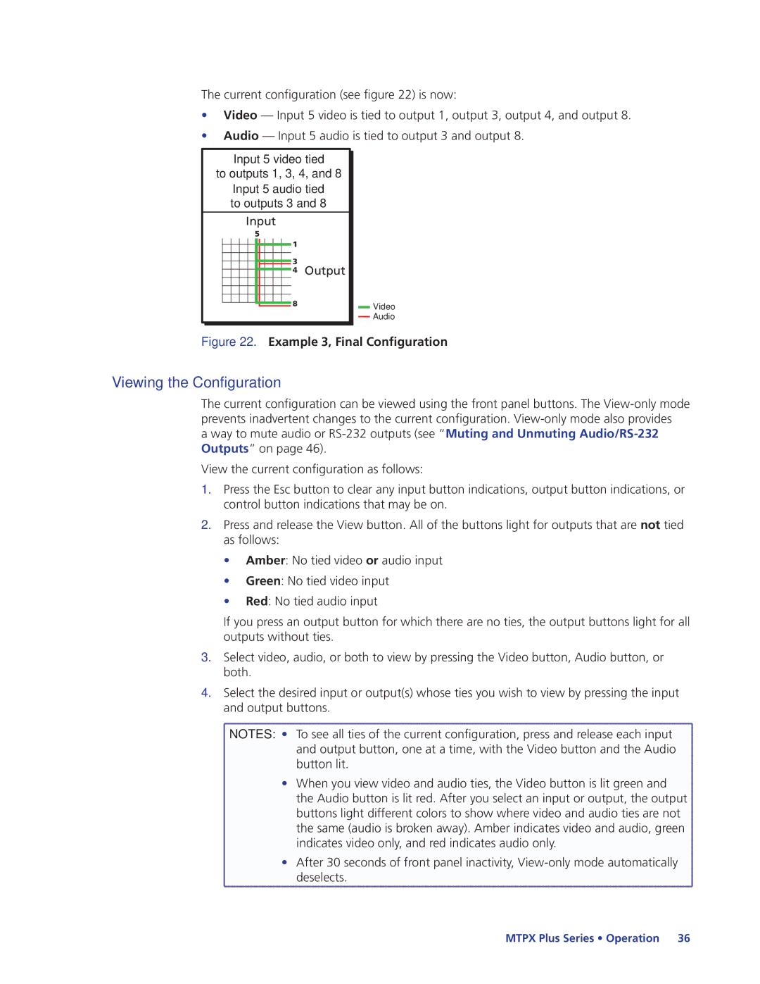 Extron electronic 68-1383-01 REV. E manual Viewing the Configuration, Example 3, Final Configuration 