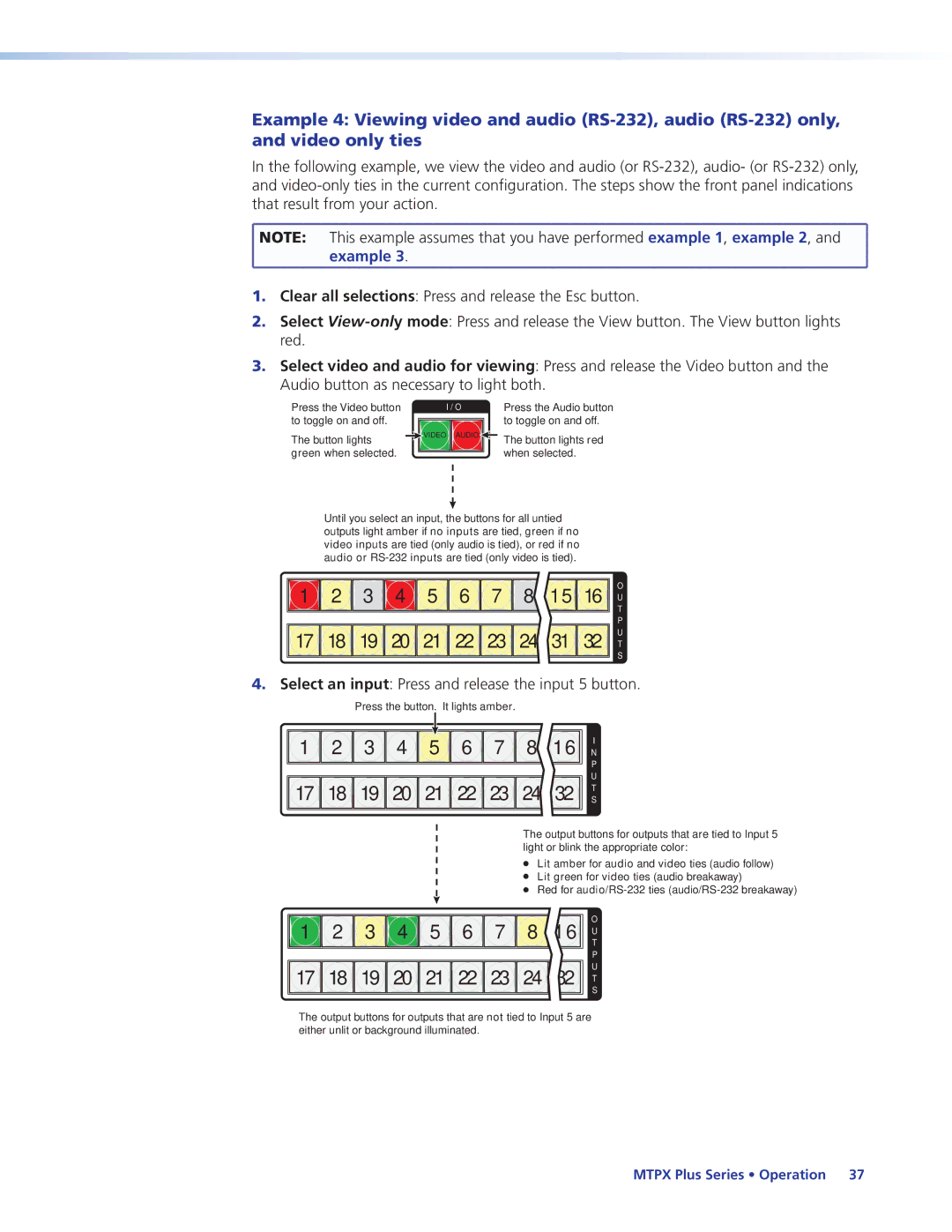 Extron electronic 68-1383-01 REV. E manual Example 