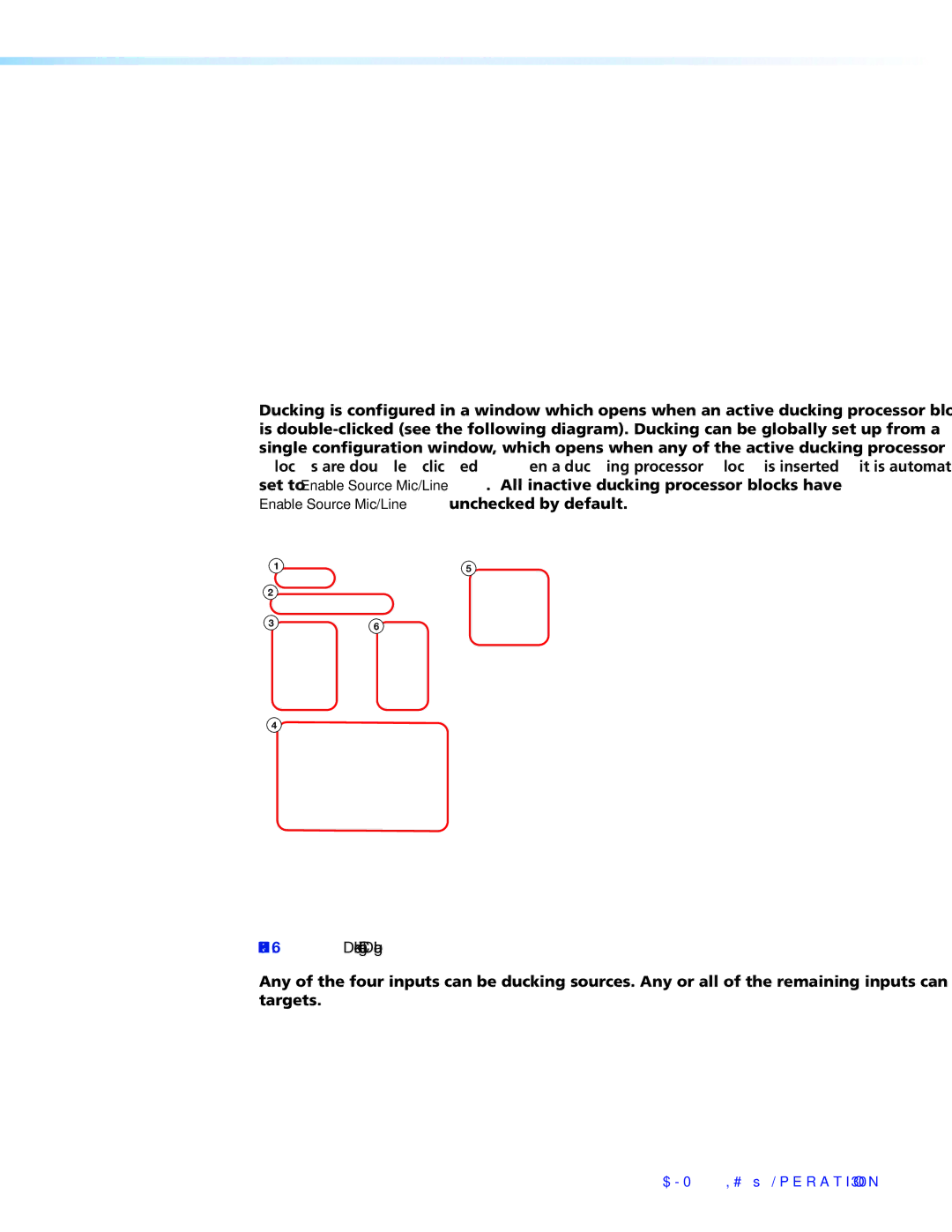 Extron electronic DMP 44 LC manual Ducker Configuration Dialog 