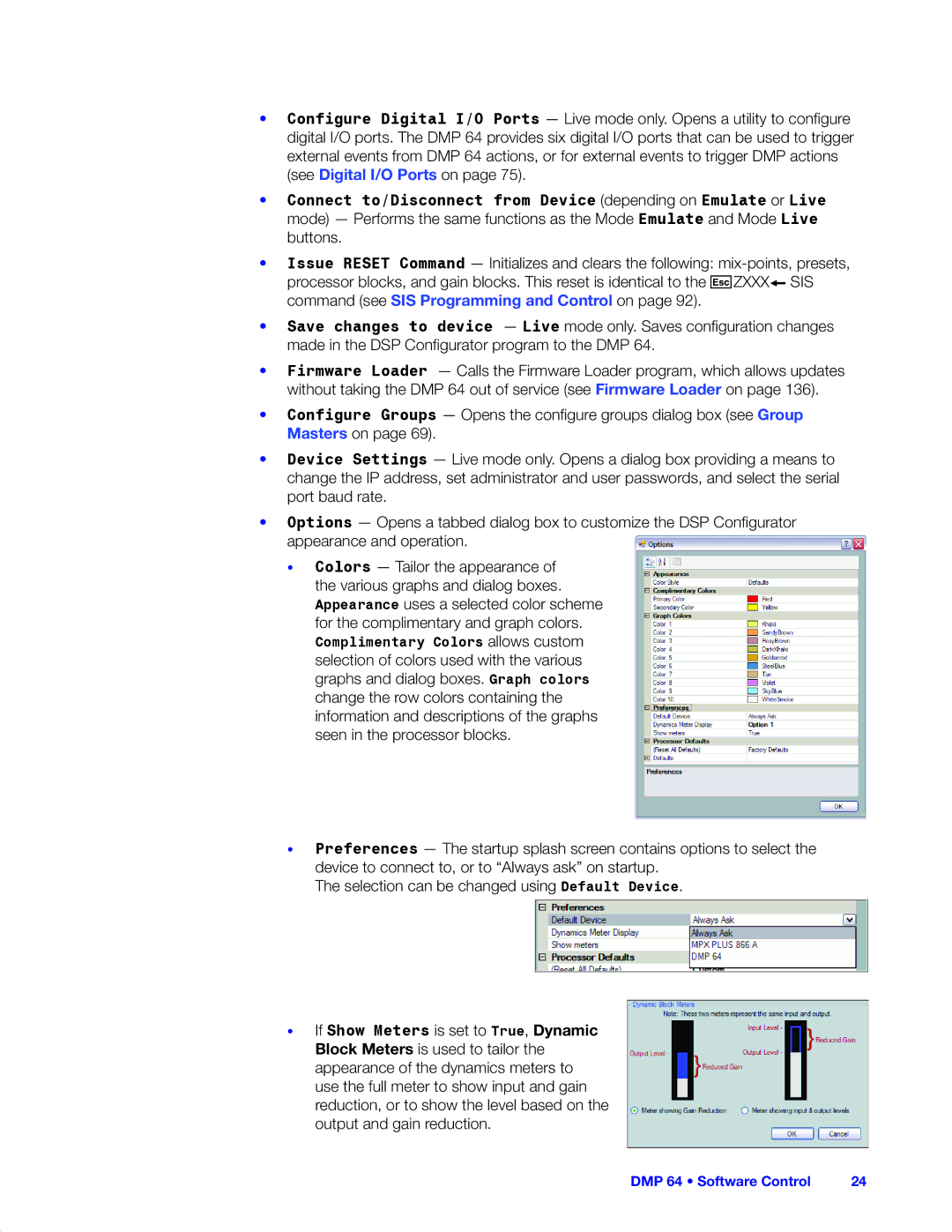 Extron electronic manual DMP 64 Software Control 