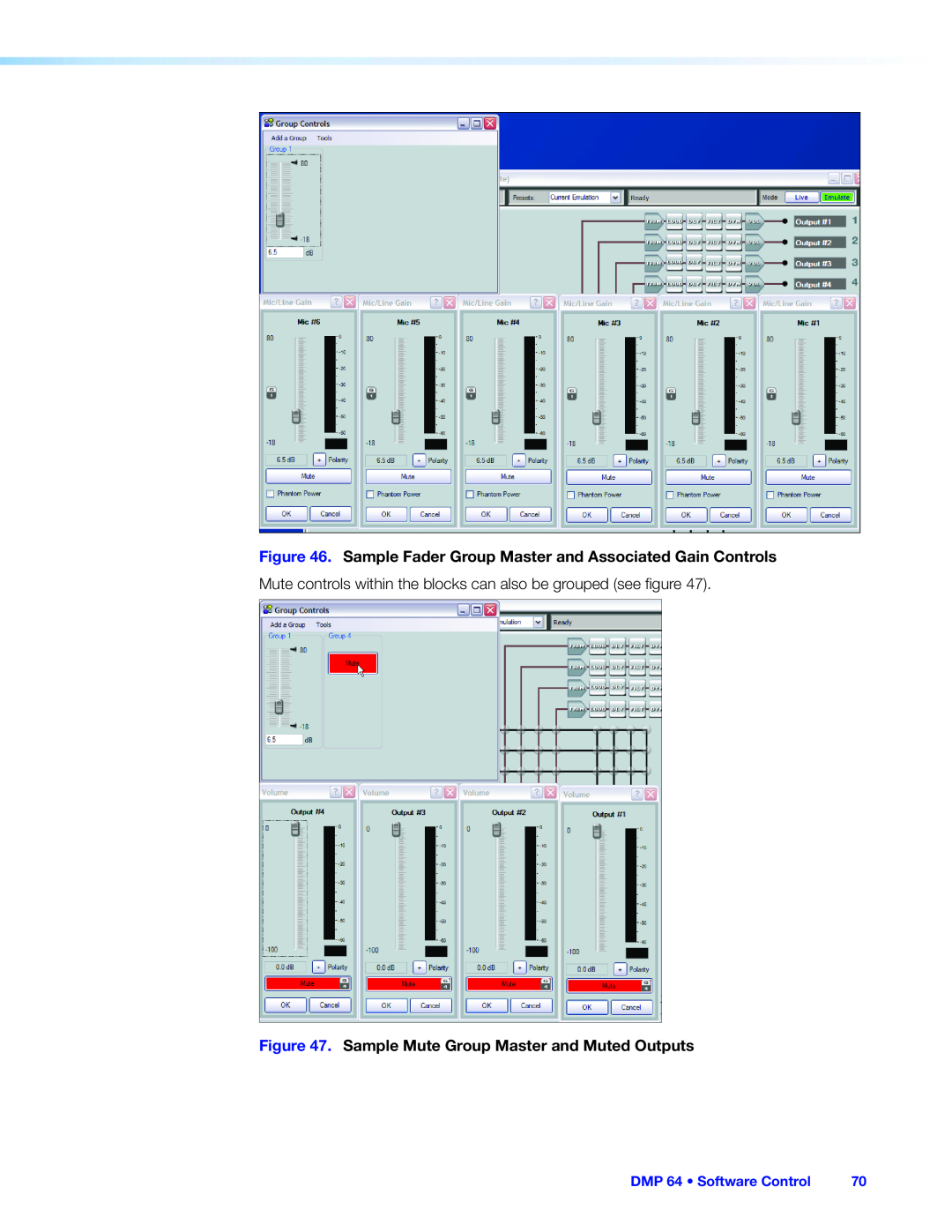 Extron electronic manual DMP 64 • Software Control 