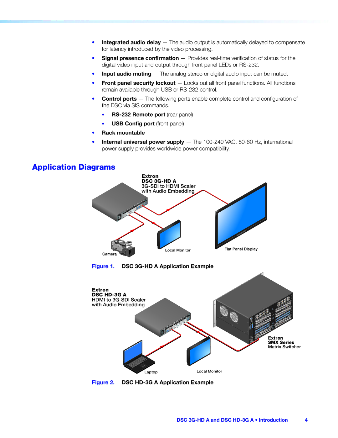 Extron electronic DSC HD-3G A, DSC 3G-HD A manual Application Diagrams, DSC 3G-HD a Application Example 