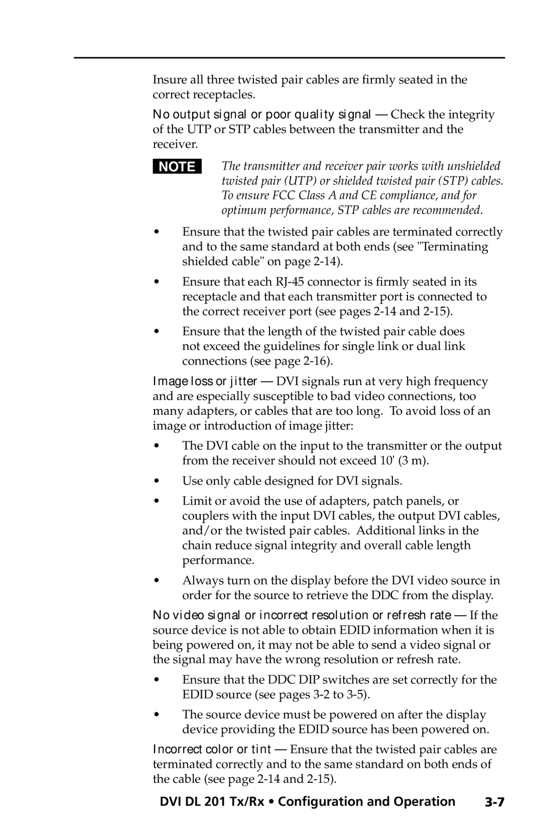 Extron electronic DVI DL 201 Rx user manual DVI DL 201 Tx/Rx Configuration and Operation 