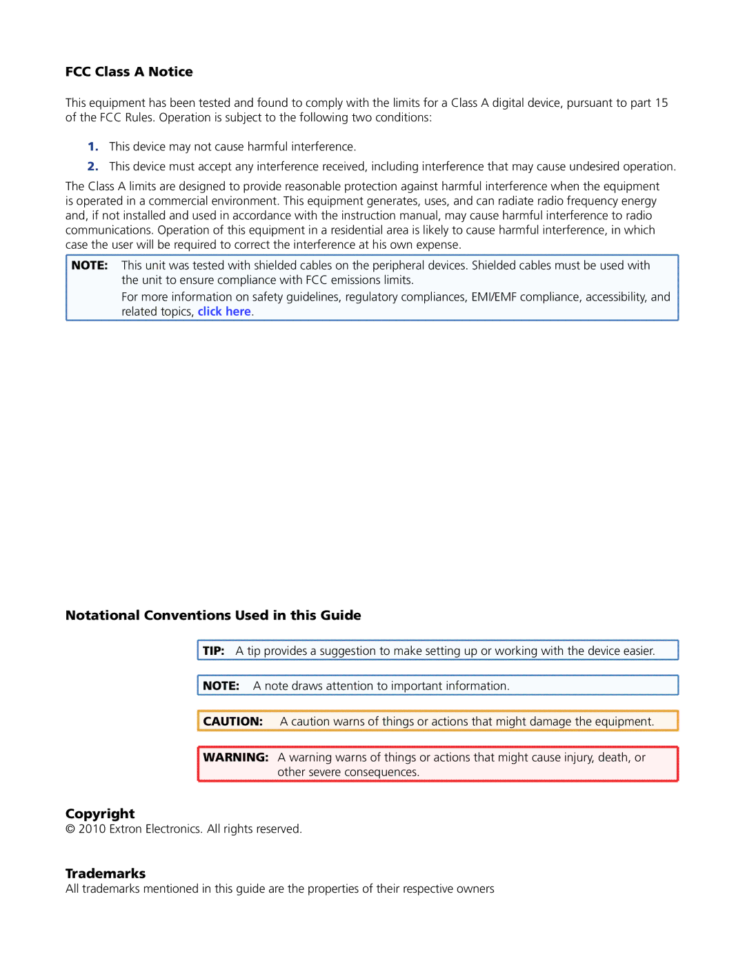 Extron electronic DVI-RGB 200 manual Notational Conventions Used in this Guide 