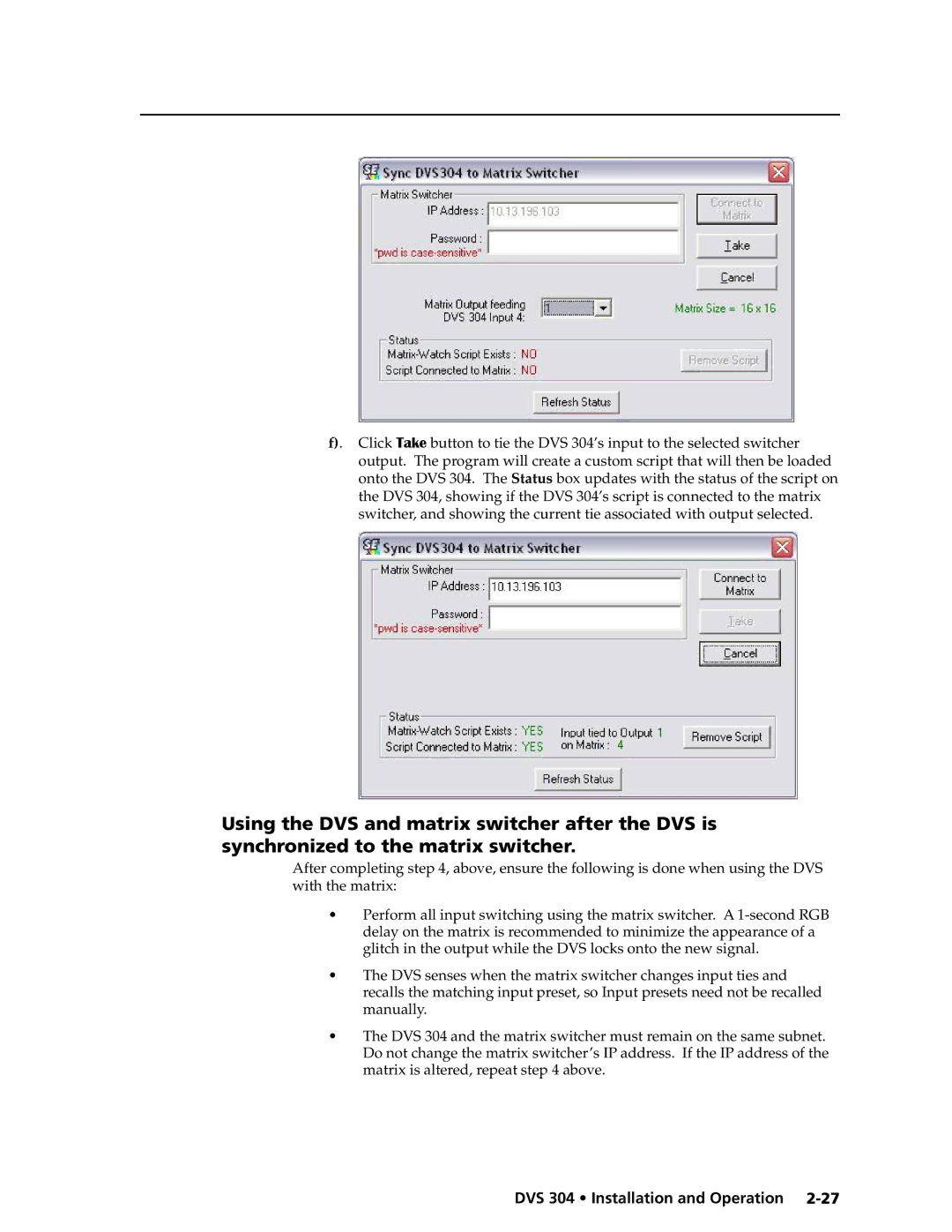 Extron electronic DVS 304 AD, DVS 304 D manual DVS 304 Installation and Operation 