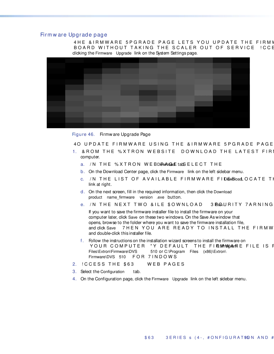 Extron electronic DVS 510 SA manual Firmware Upgrade 