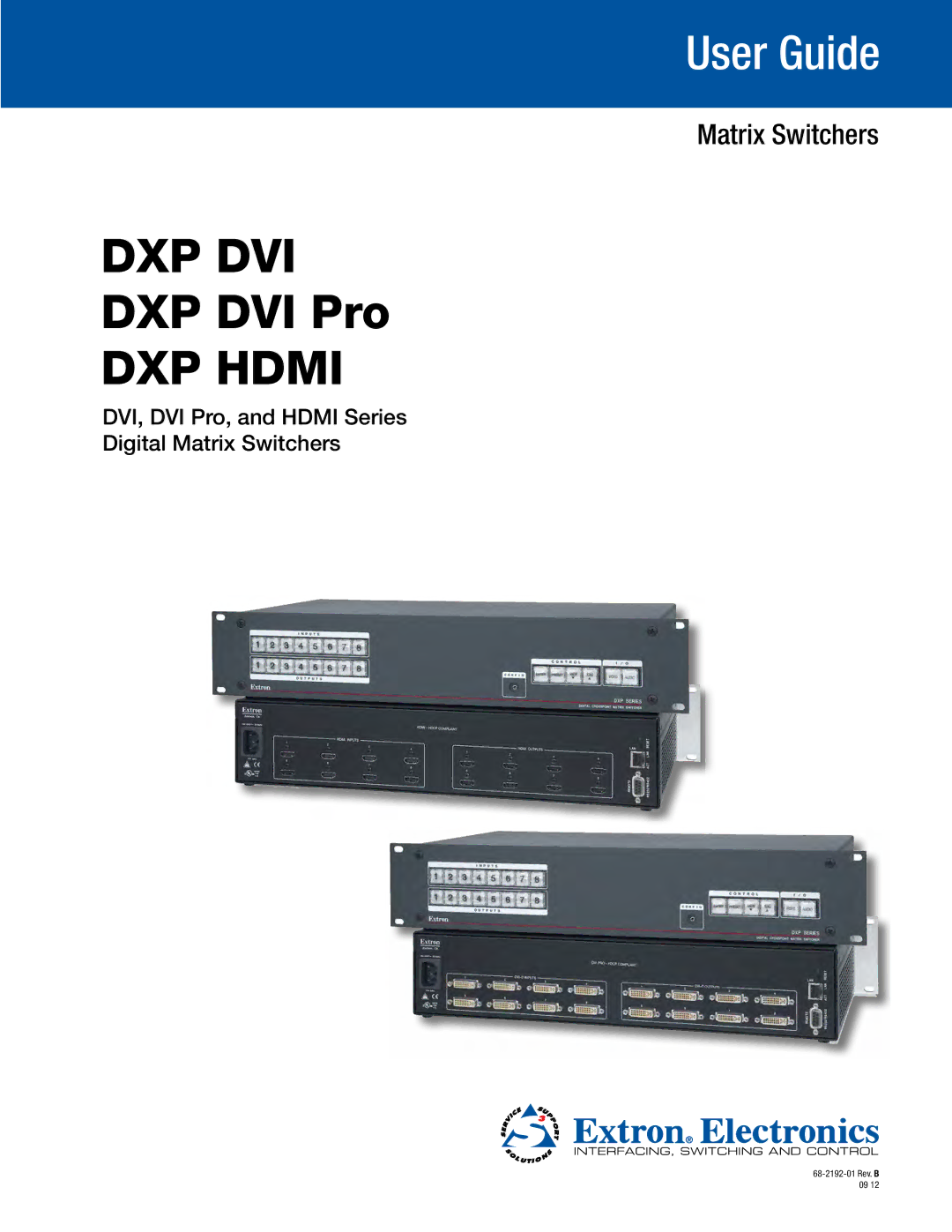 Extron electronic DXP DVI PRO manual Dxp Dvi 