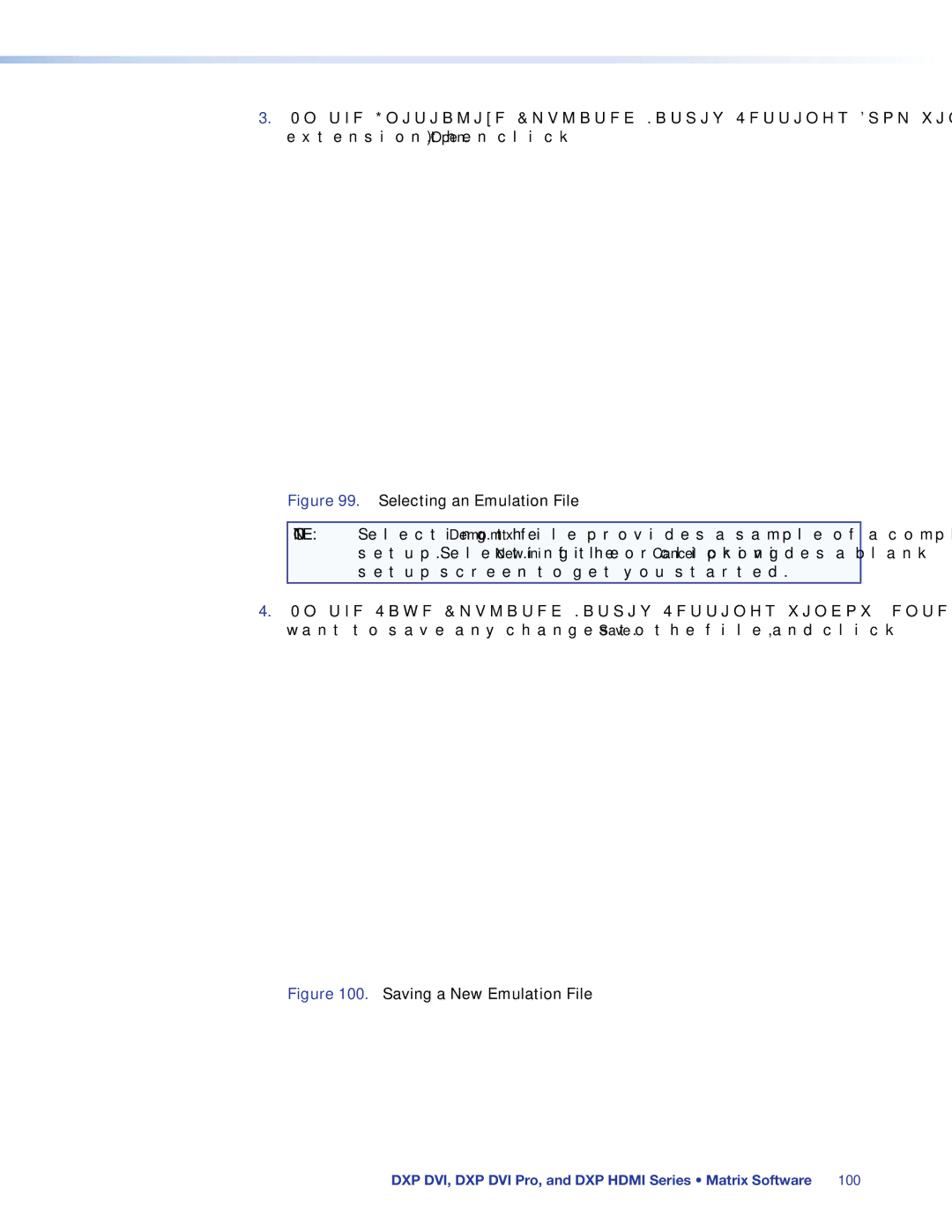 Extron electronic DXP DVI PRO manual Selecting an Emulation File 