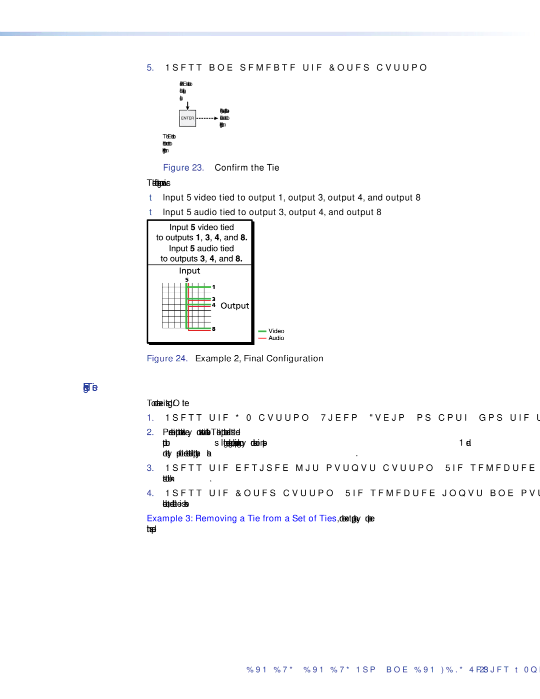 Extron electronic DXP DVI PRO manual Breaking Ties, Confirm the Tie 