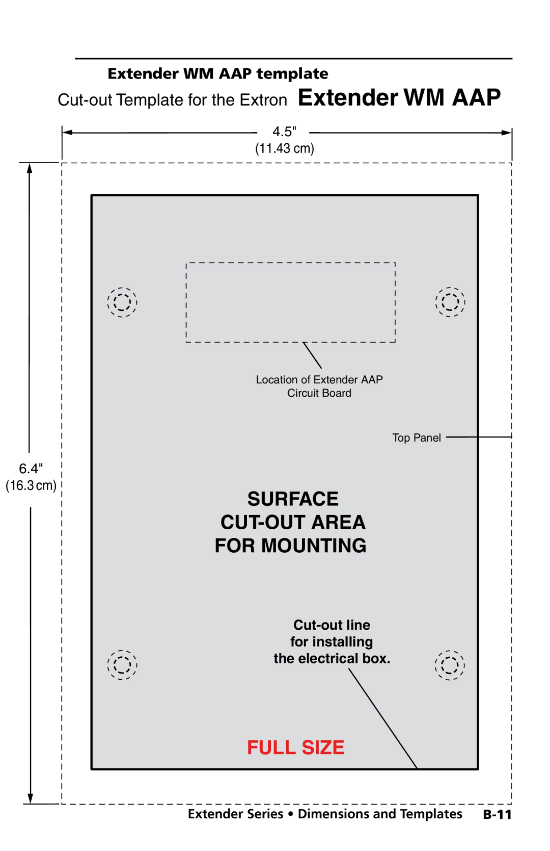 Extron electronic Extender Series manual Extender WM AAP template 