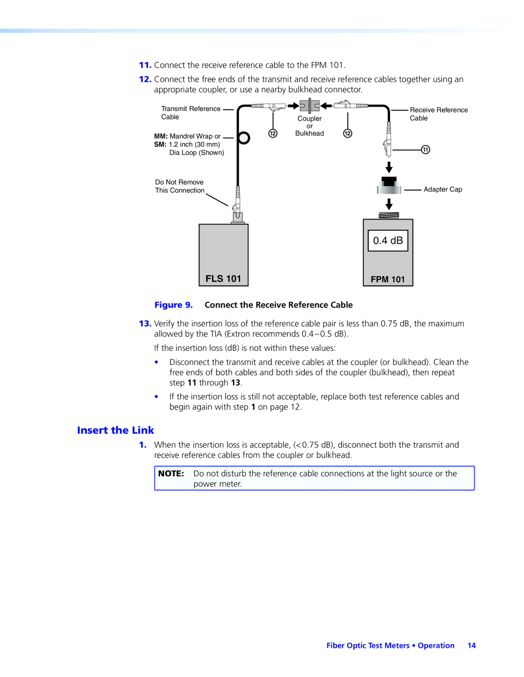 Extron electronic FLS 101, FPM 101 manual Insert the Link, Fls 