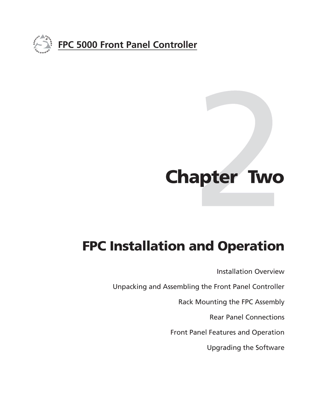 Extron electronic FPC 5000 manual Two 