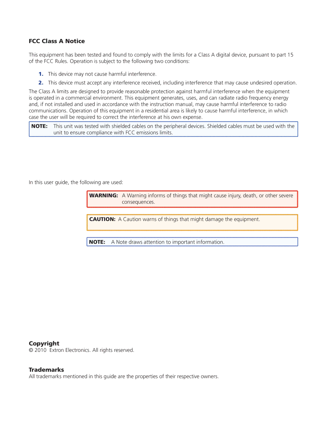 Extron electronic IPL T CR48 manual Copyright 