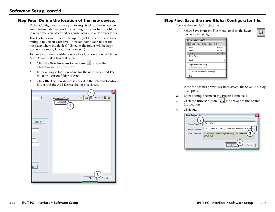 Extron electronic IPL T PC1i setup guide Step Four Define the location of the new device 