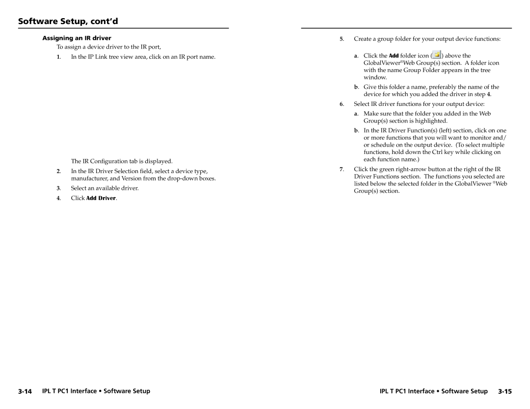 Extron electronic IPL T PC1i setup guide Create a group folder for your output device functions 