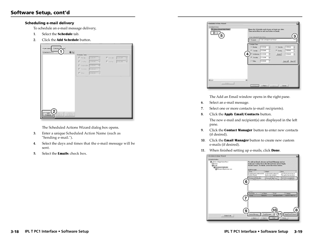 Extron electronic IPL T PC1i setup guide Click the Apply Email/Contacts button 