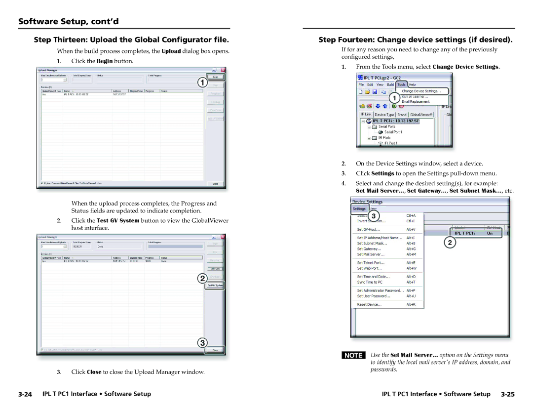 Extron electronic IPL T PC1i setup guide Step Thirteen Upload the Global Configurator file 