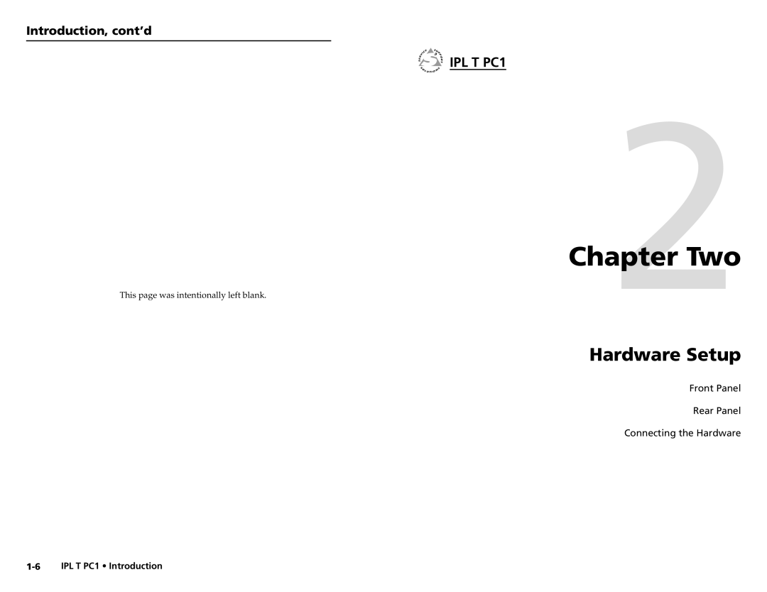 Extron electronic IPL T PC1i setup guide Two 