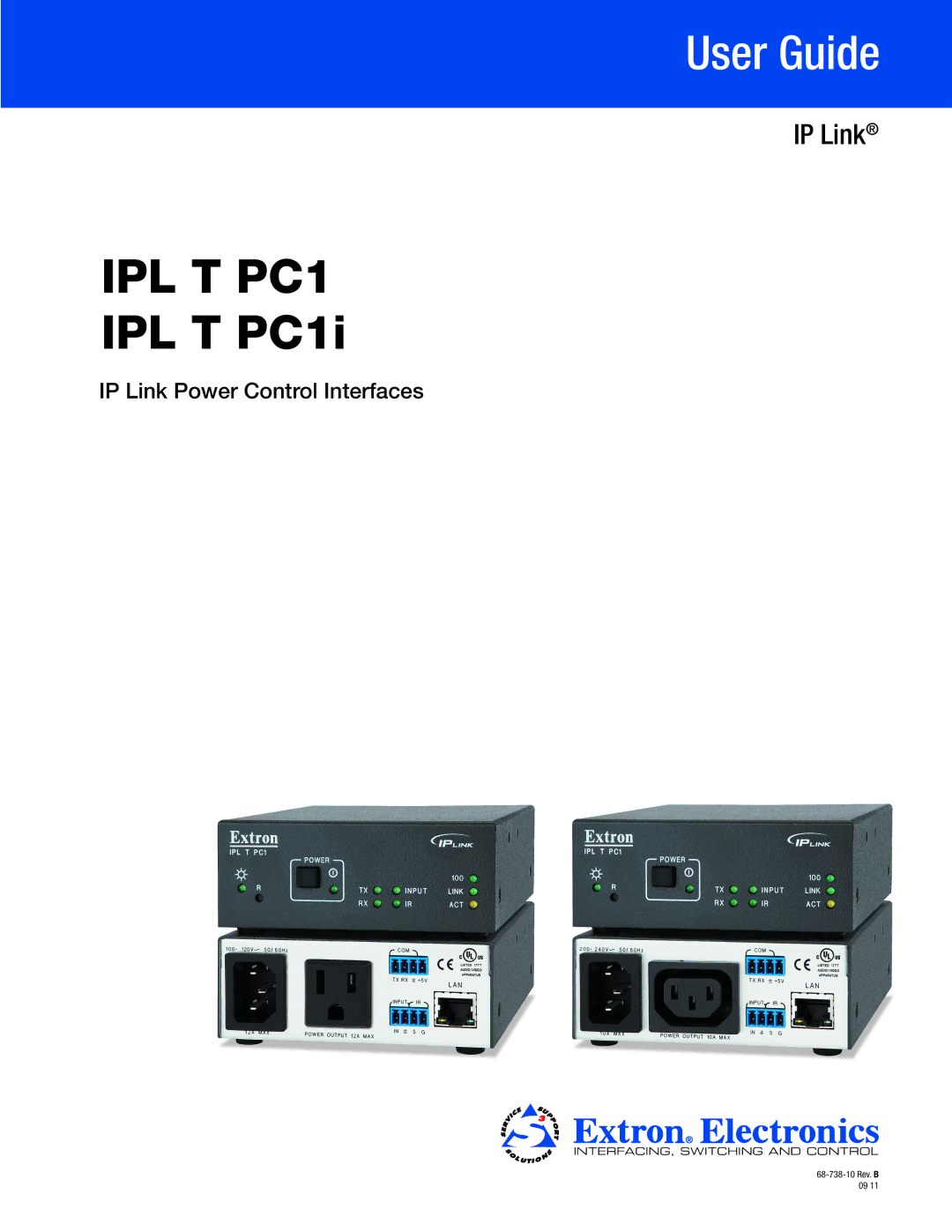 Extron electronic manual IPL T PC1i 