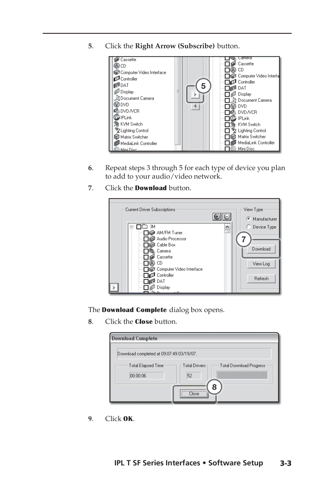 Extron electronic IPL T SF Series setup guide Click the Right Arrow Subscribe button 