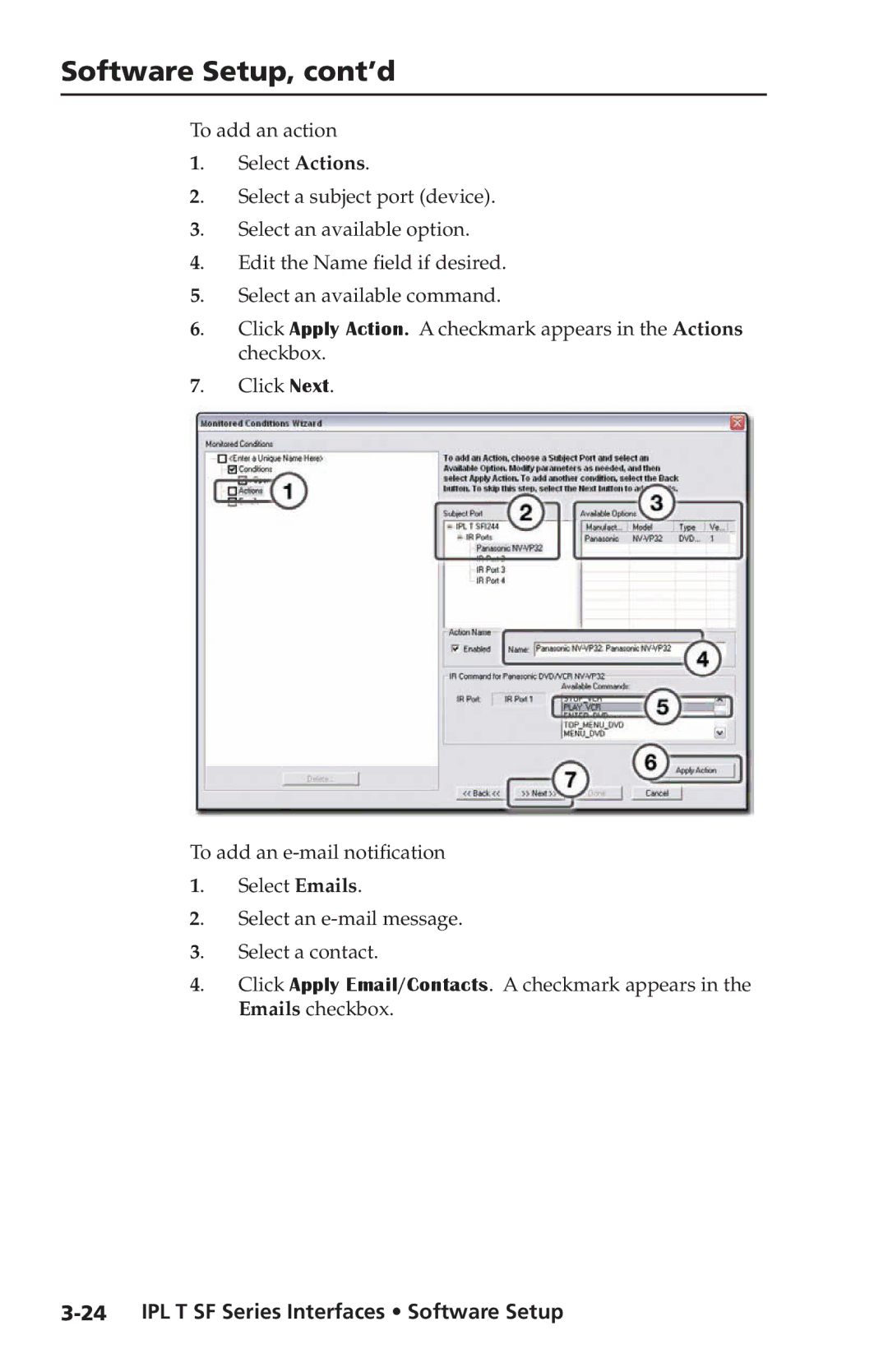 Extron electronic IPL T SF Series setup guide Software Setup, cont’d 