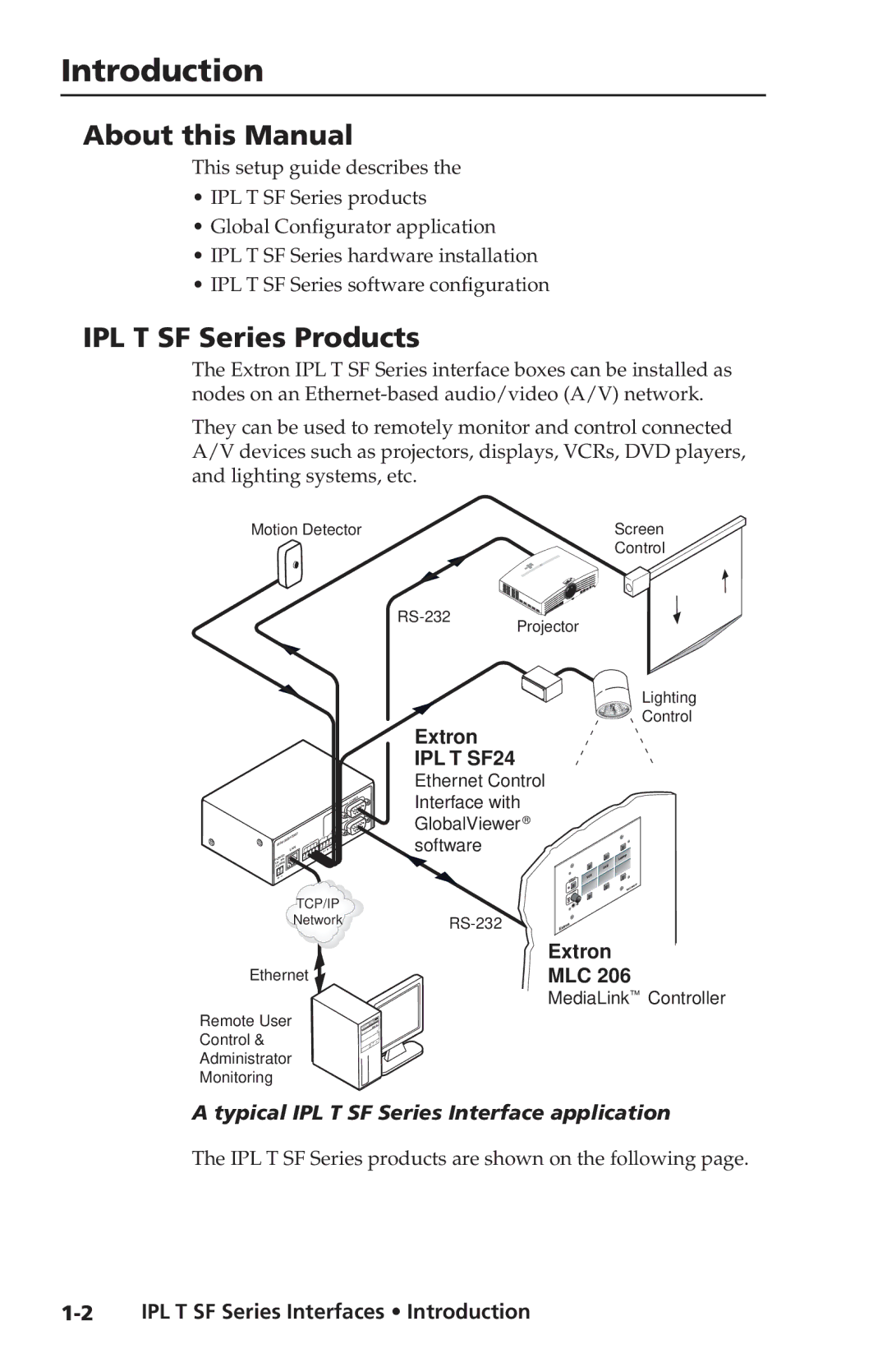 Extron electronic setup guide About this Manual, IPL T SF Series Products 