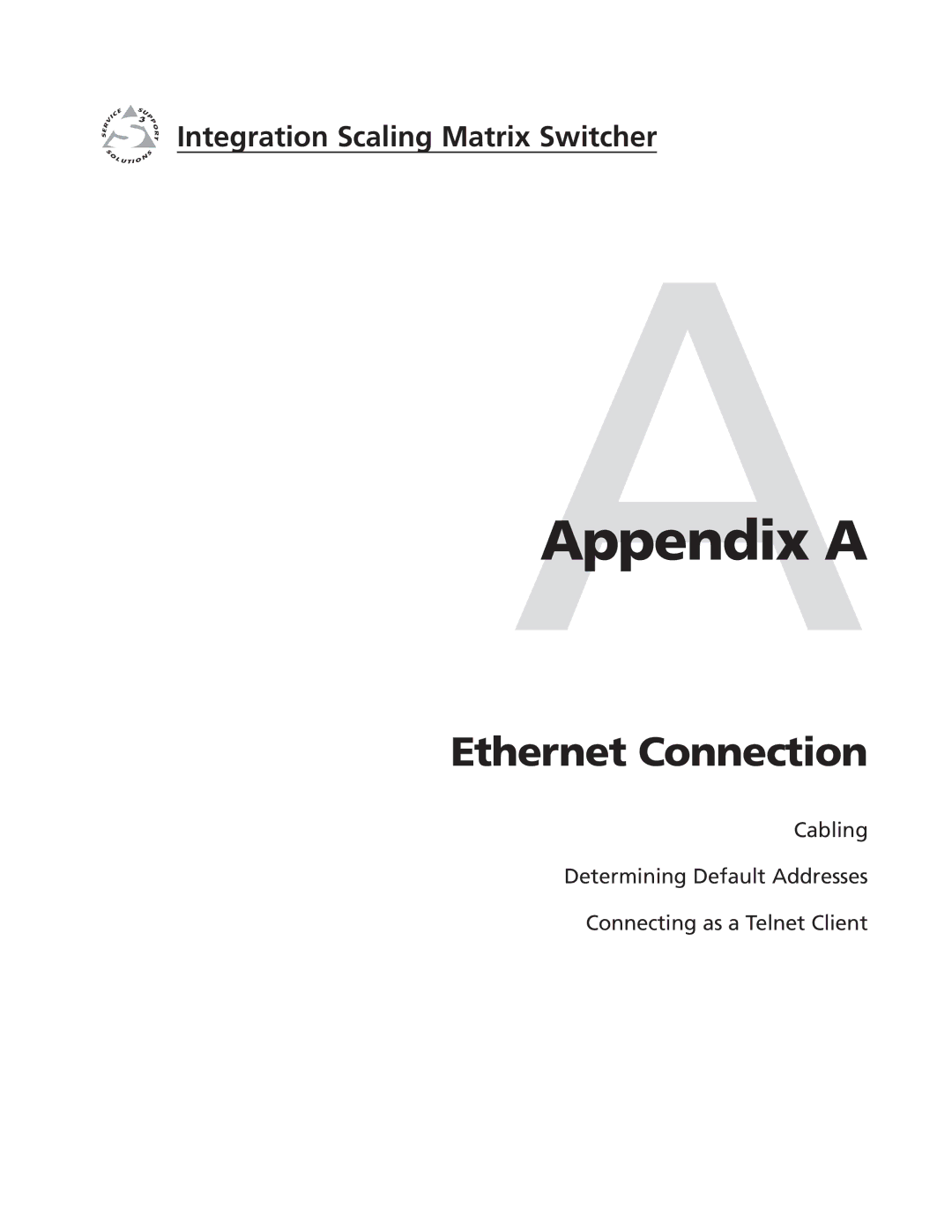 Extron electronic ISM 482 manual AAppendix a 