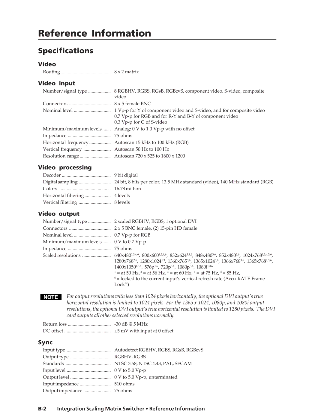 Extron electronic ISM 482 manual Reference Information 